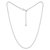 Thumbnail Image 1 of Semi-Solid Adjustable Mirror Popcorn Chain Necklace 1.4mm Sterling Silver 24"