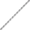 Thumbnail Image 2 of Solid Adjustable Rope Chain Necklace 1.3mm Sterling Silver 24"