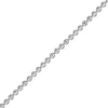 Thumbnail Image 2 of Solid Adjustable Diamond-Cut Bead Chain Necklace 1.2mm Sterling Silver 24"