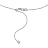 Thumbnail Image 3 of Solid Adjustable Diamond-Cut Bead Chain Necklace 1.2mm Sterling Silver 24"