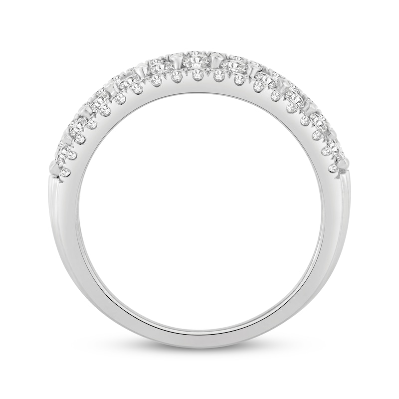 Main Image 3 of Now + Forever Diamond Five-Row Anniversary Ring 1 ct tw 10K White Gold