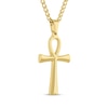 Thumbnail Image 1 of Men's Ankh Necklace Yellow Ion Plated Stainless Steel 24"