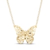 Thumbnail Image 1 of Italian Brilliance Butterfly Necklace 14K Yellow Gold 18&quot;