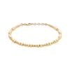 Thumbnail Image 0 of Italian Brilliance Round & Cube Bead Bracelet 14K Yellow Gold 8"