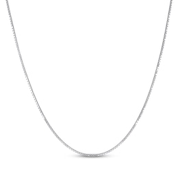 Solid Box Chain Necklace 1.3mm Sterling Silver 20&quot;