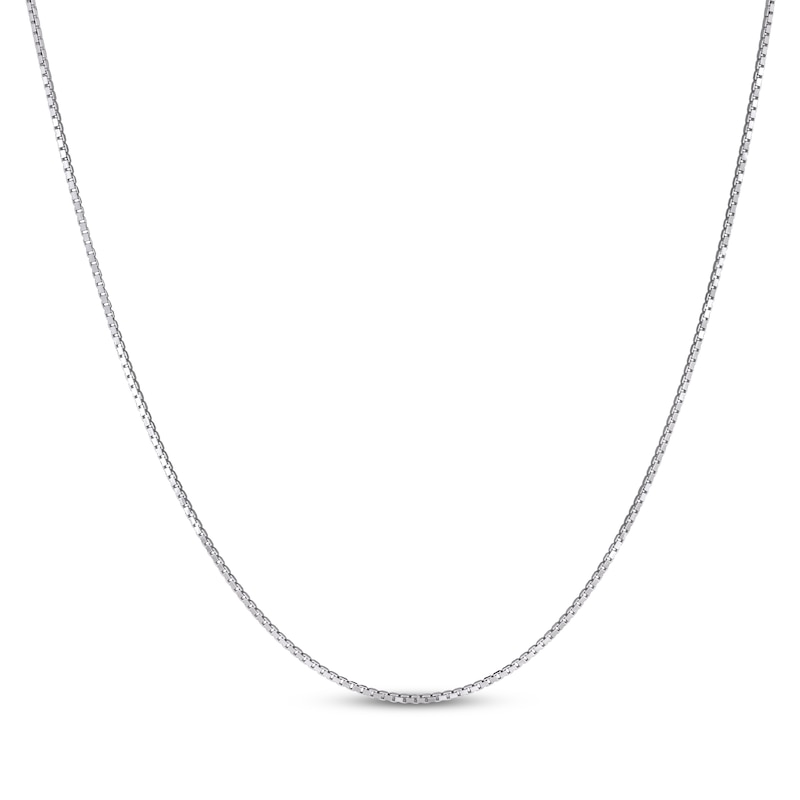 Main Image 1 of Solid Box Chain Necklace 1.3mm Sterling Silver 20&quot;