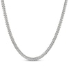 Thumbnail Image 1 of Solid Cuban Curb Chain Necklace 7.2mm Sterling Silver 24&quot;