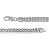 Thumbnail Image 3 of Solid Cuban Curb Chain Necklace 3.5mm Sterling Silver 22&quot;