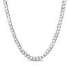 Thumbnail Image 1 of Solid Curb Chain Necklace 5.2mm Sterling Silver 24&quot;