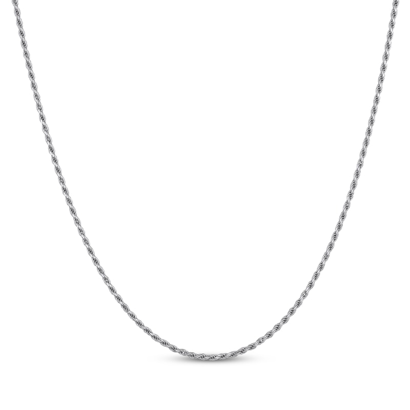 Main Image 1 of Solid Rope Chain Necklace 1.4mm Sterling Silver 20&quot;