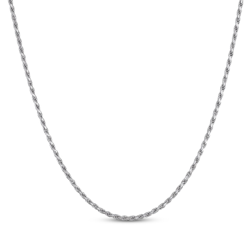 Main Image 1 of Solid Rope Chain Necklace 1.8mm Sterling Silver 22&quot;