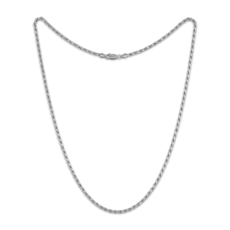 Main Image 2 of Solid Rope Chain Necklace 1.8mm Sterling Silver 22&quot;