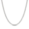 Thumbnail Image 1 of Solid Diamond-Cut Curb Chain Necklace 3.6mm Sterling Silver 20&quot;