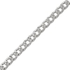 Thumbnail Image 3 of Solid Diamond-Cut Curb Chain Necklace 3.6mm Sterling Silver 20&quot;