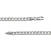 Thumbnail Image 4 of Solid Diamond-Cut Curb Chain Necklace 3.6mm Sterling Silver 20&quot;