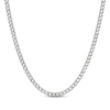 Thumbnail Image 1 of Solid Diamond-Cut Curb Chain Necklace 3.6mm Sterling Silver 18&quot;