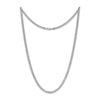 Thumbnail Image 2 of Solid Diamond-Cut Curb Chain Necklace 3.6mm Sterling Silver 18&quot;