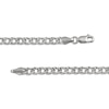 Thumbnail Image 4 of Solid Diamond-Cut Curb Chain Necklace 3.6mm Sterling Silver 18&quot;