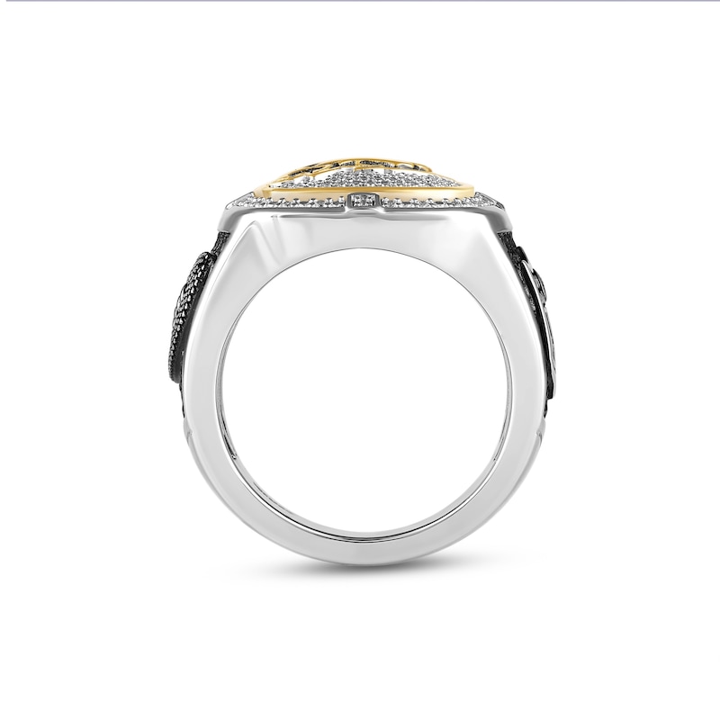 Main Image 2 of True Fans Philadelphia Eagles Championship Ring Sterling Silver & 10K Yellow Gold Ring