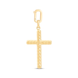 Charmed Memories Twist Cross Charm 10K Yellow Gold