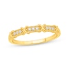 Thumbnail Image 1 of Lab-Grown Diamonds by KAY &quot;X&quot; Anniversary Ring 1/20 ct tw 10K Yellow Gold