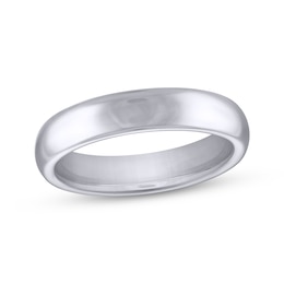 Men's Domed Wedding Band Tungsten Carbide