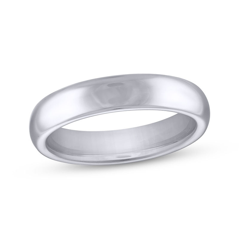 Main Image 1 of Men's Domed Wedding Band Tungsten Carbide