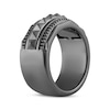 Thumbnail Image 2 of Ink & Ice Men's Black Diamond Stud Ring 1/5 ct tw Black Rhodium-Plated Sterling Silver