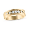 Thumbnail Image 1 of Every Moment Men's Diamond Wedding Band 1/2 ct tw 14K Yellow Gold