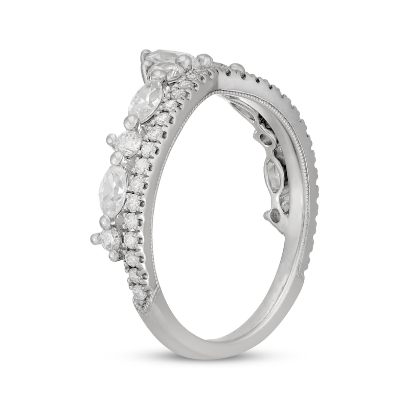 Main Image 2 of Neil Lane Pear, Marquise & Round-Cut Diamond Anniversary Ring 1 ct tw 14K White Gold