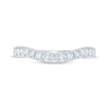 Thumbnail Image 4 of Monique Lhuillier Bliss Lab-Grown Diamond Contour Anniversary Ring 1/2 ct tw 18K White Gold