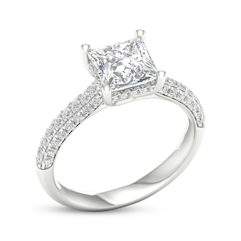 Lab-Created Diamonds by KAY Princess-Cut Engagement Ring 2-1/2 ct tw 14K White Gold
