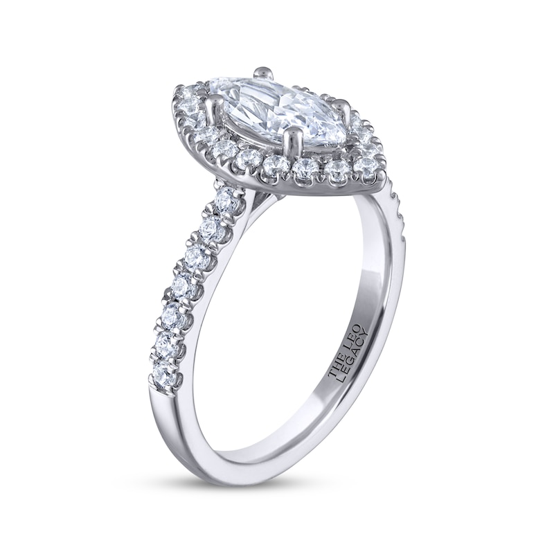 Main Image 2 of THE LEO Legacy Lab-Grown Diamond Marquise-Cut Engagement Ring 1-1/2 ct tw 14K White Gold