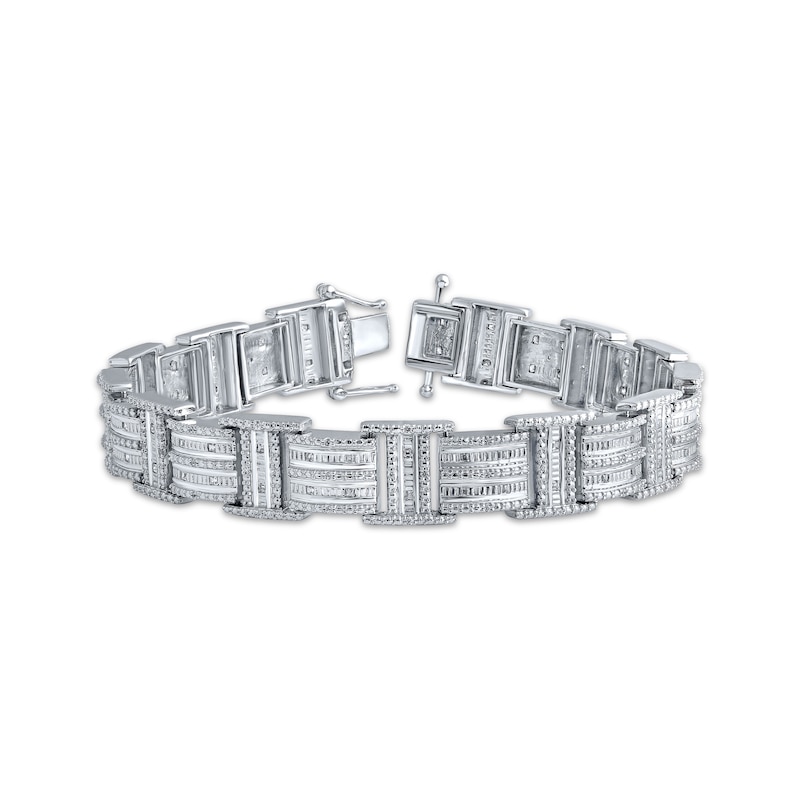 0.03 ct Diamond Steel Men Bracelet - 3001093081 / ZEN Diamond - US