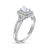 Thumbnail Image 2 of THE LEO Diamond Emerald-Cut Double Halo Engagement Ring 7/8 ct tw 14K White Gold