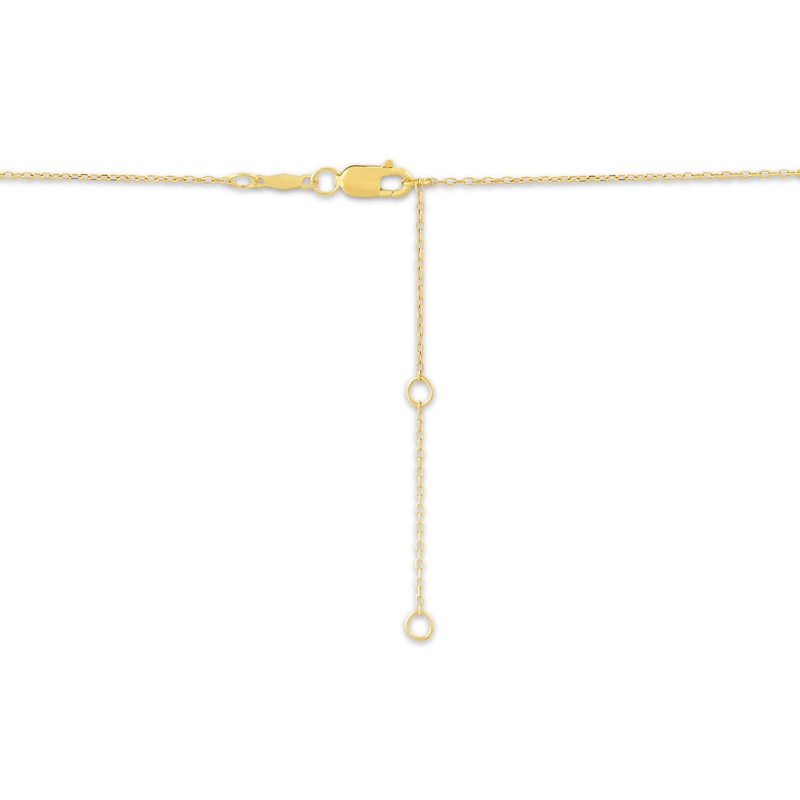 Main Image 3 of Mama Heart Cutout Bar Necklace 10K Yellow Gold 17.75&quot;