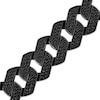 Thumbnail Image 1 of Men's Black Diamond Curb Chain Necklace 7 ct tw Sterling Silver 22"