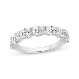 Lab-Created Diamonds by KAY Oval-Cut Anniversary Ring 2 ct tw 14K White Gold