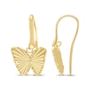 Thumbnail Image 1 of Diamond-Cut Butterfly Dangle Earrings 10K Yellow Gold