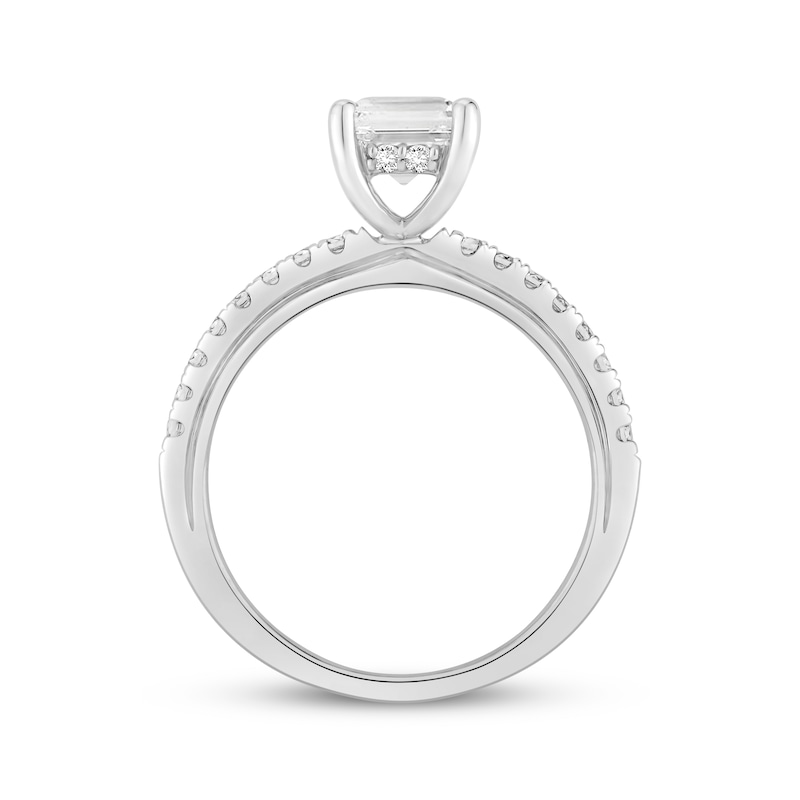 Lab-Created Diamonds by KAY Radiant-Cut Engagement Ring 1-7/8 ct tw 14K White Gold