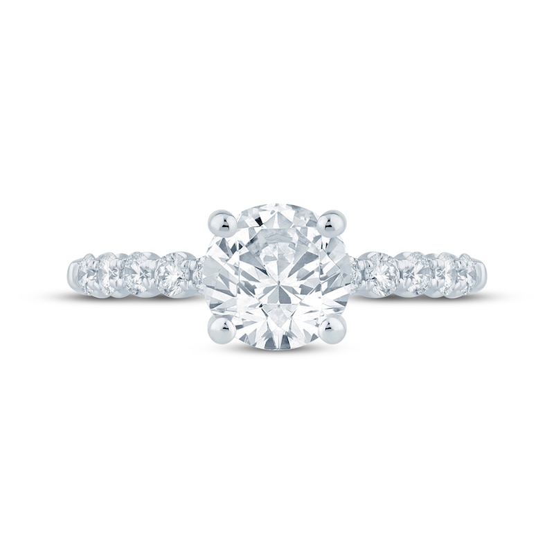 Main Image 3 of Lab-Grown Diamonds by KAY Round-Cut Engagement Ring 2-1/2 ct tw 14K White Gold