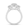 Thumbnail Image 3 of Memories Moments Magic Oval-Cut Lab-Grown Diamond Three-Stone Engagement Ring 3-1/4 ct tw 14K White Gold