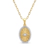 Thumbnail Image 1 of STUDIO BY KAY Evil Eye Necklace 1/5 ct tw 10K Yellow Gold 18&quot;