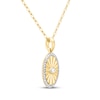 Thumbnail Image 2 of STUDIO BY KAY Evil Eye Necklace 1/5 ct tw 10K Yellow Gold 18&quot;