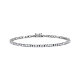 THE LEO Diamond Tennis Bracelet 2 ct tw 14K White Gold 7.25&quot;