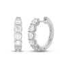 Thumbnail Image 1 of THE LEO Diamond Five-Stone Hoop Earrings 2 ct tw 14K White Gold