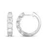 Thumbnail Image 3 of THE LEO Diamond Five-Stone Hoop Earrings 2 ct tw 14K White Gold