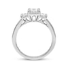 Thumbnail Image 3 of Memories Moments Magic Princess-Cut Diamond Three-Stone Engagement Ring 1 ct tw 14K White Gold