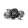 Thumbnail Image 4 of Ink & Ice Black & White Diamond Rose Ring 1/20 ct tw Black Rhodium-Plated Sterling Silver