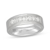 Thumbnail Image 1 of Neil Lane Artistry Men's Round & Baguette-Cut Lab-Grown Diamond Wedding Band 3/4 ct tw 14K White Gold